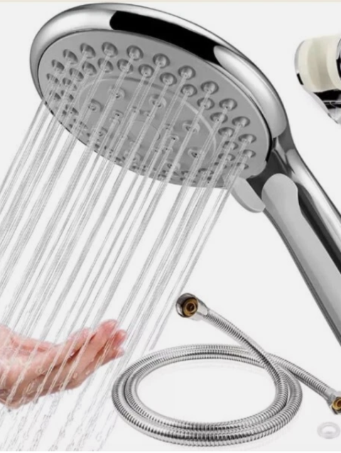 Chrome Shower Head And Hose Set Replacement For Grohe Mira Triton Aqualisa UK